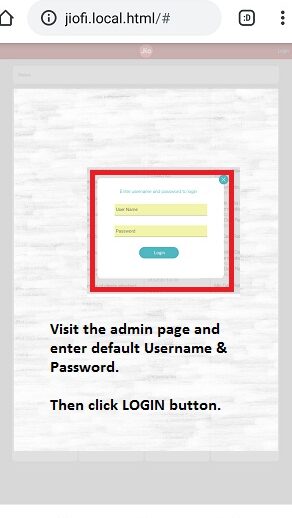 JioFi Admin Panel