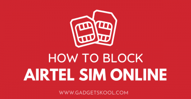 how to block airtel sim online