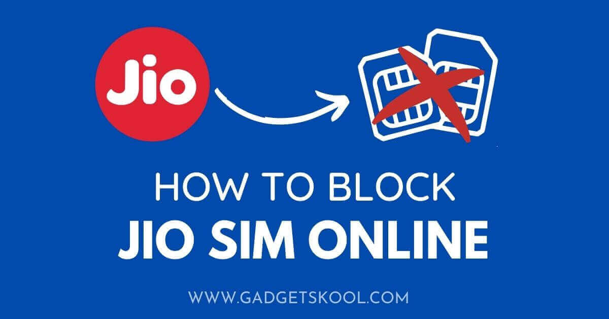 how to block jio sim online