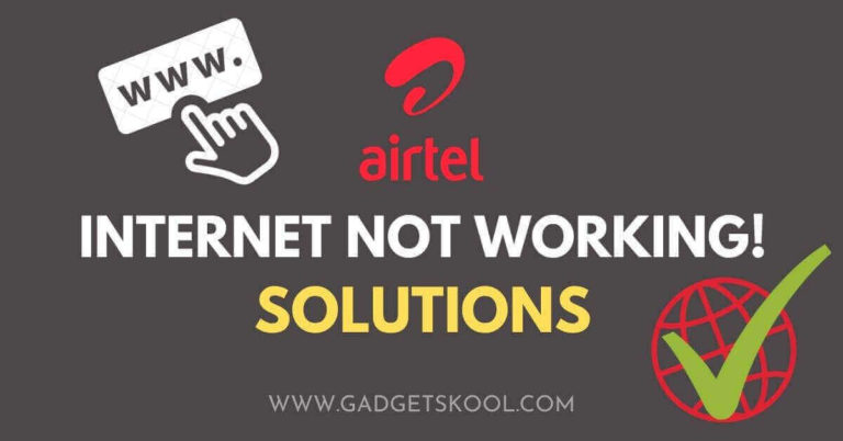 airtel internet not working solutions