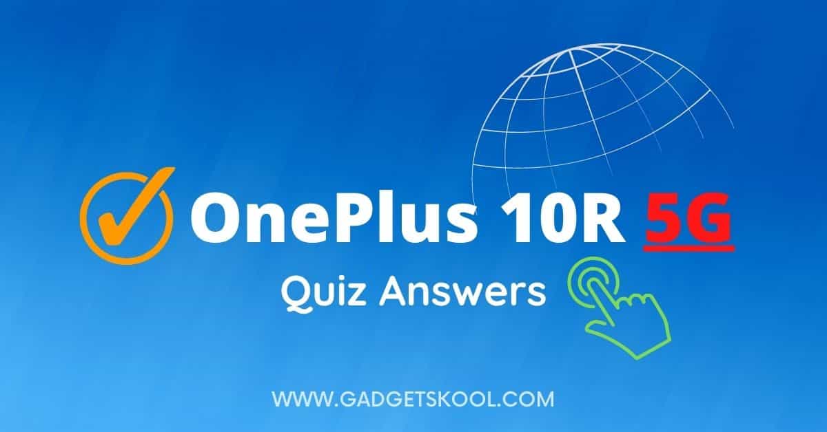 amazon oneplus 10r 5g quiz answers today