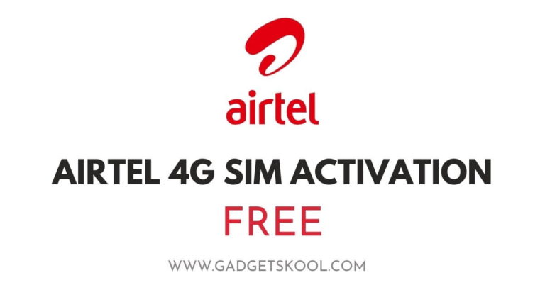 steps to activate airtel 4g sim card