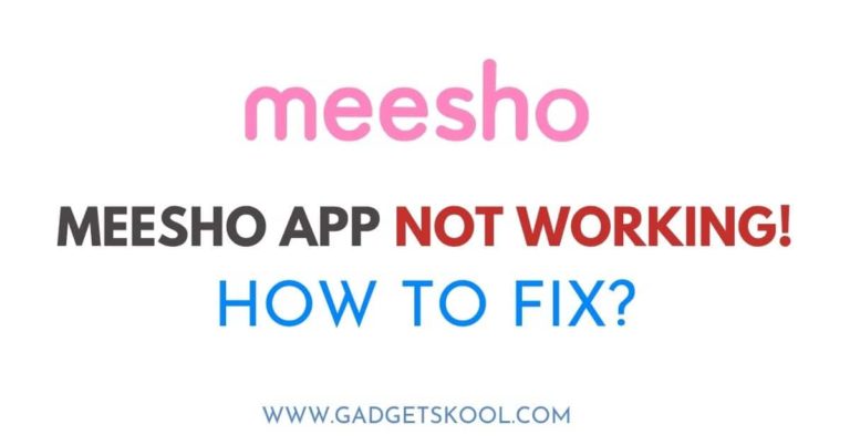 meesho app not working fix