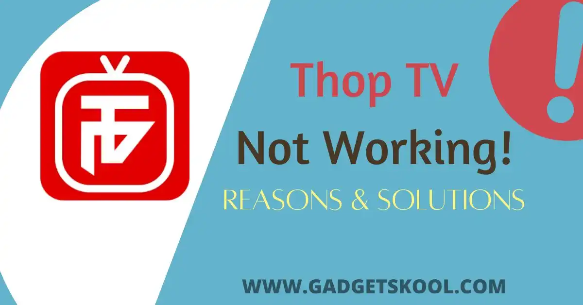 thop tv not working reasons & solutions