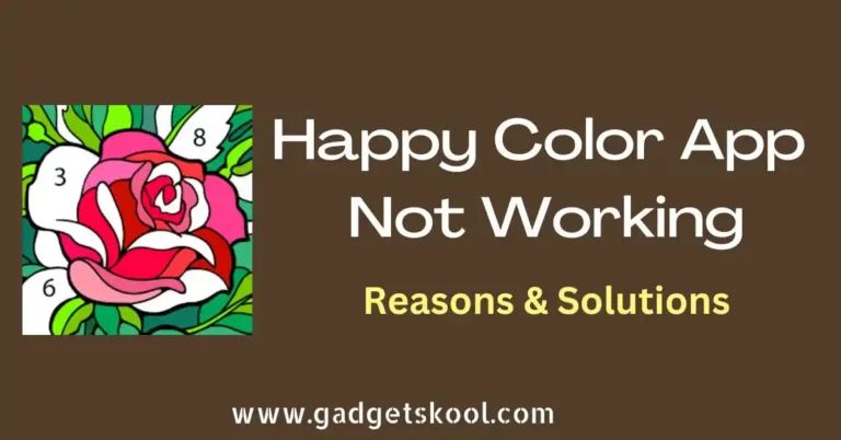 happy color app not working solutions