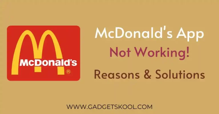 mcdonald's app not working solution