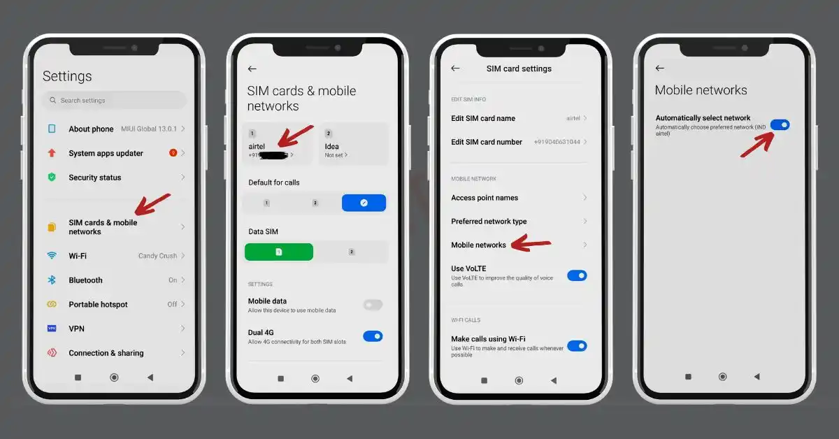 how to solve network problem in airtel manual network search mode on Airtel mobile