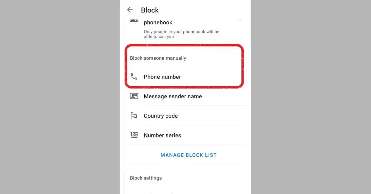 truecaller spam block manually