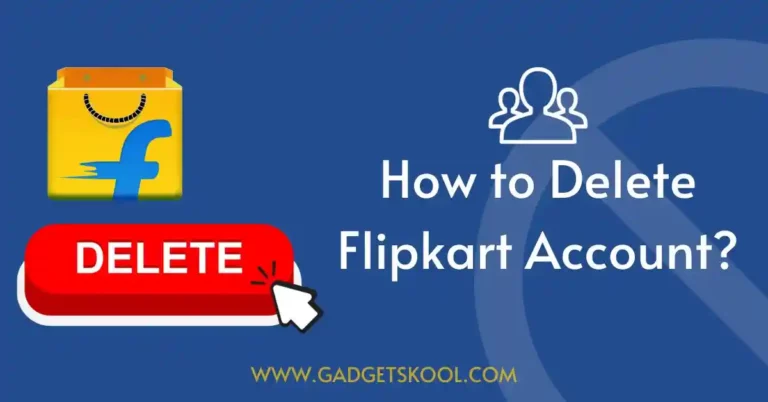 how to delete a flipkart account online?