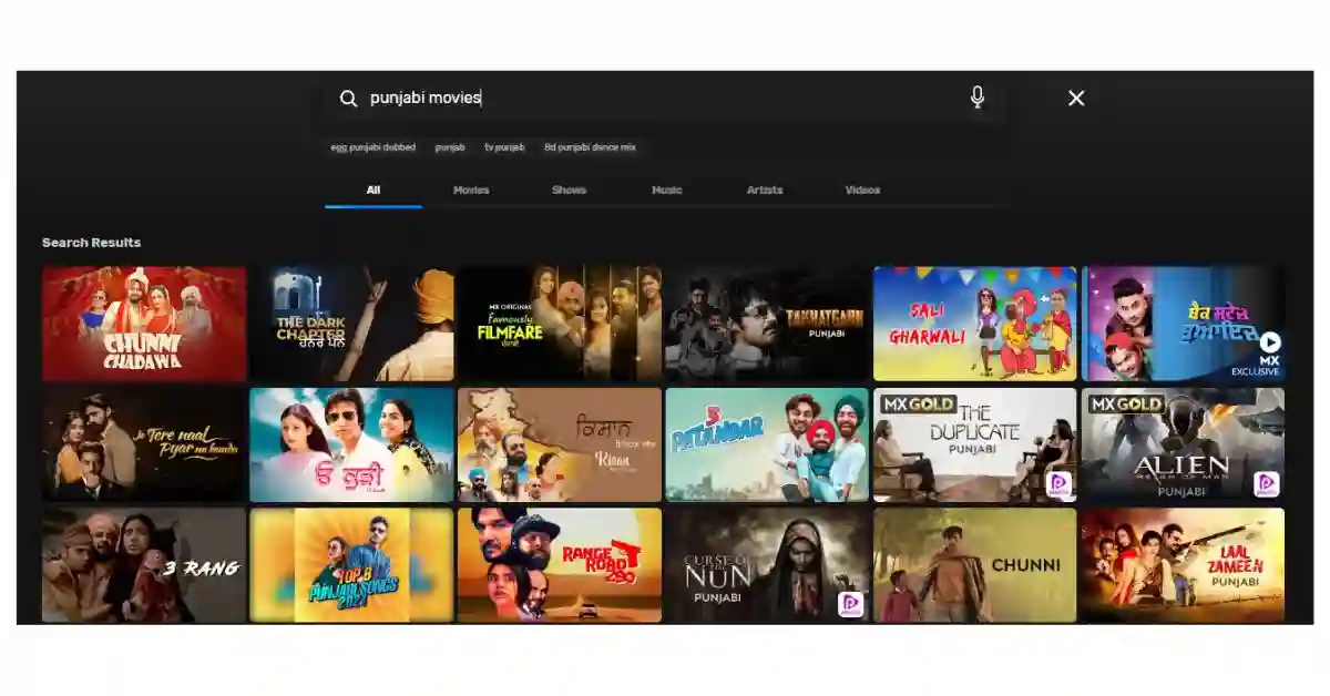 MX Player new Punjabi movies