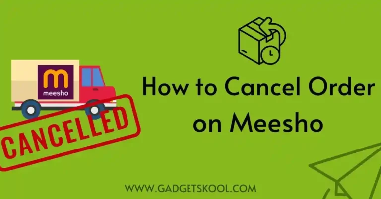 How to Cancel an Order on Meesho
